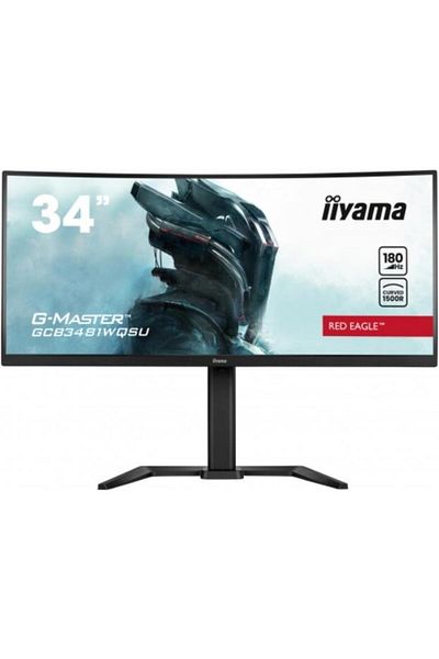 IIYAMA Monitor de gaming curbat de 34", UWQHD, LED VA, 180Hz, 3ms, HDMI/DP, difuzoare, negru