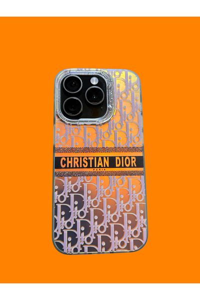 Christian Dior Carcasă de telefon compatibilă cu iPhone 15 PRO, culoarea Chameleon