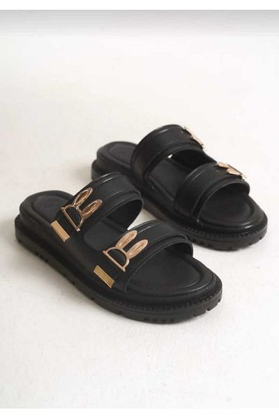 SOFT JAZZ Double Buckle Women's Slippers