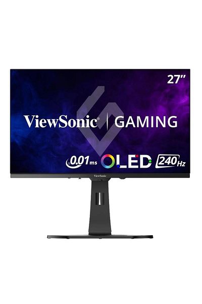 ViewSonic Monitor de gaming OLED de 26,5" - QHD, 240Hz, 0,02ms, HDMI/DP, Pivot, Negru/Alb