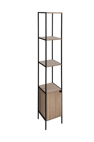 Five Simply Smart 3-Tier Aliaj Single Door Wooden Shelving Unit