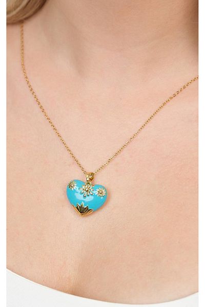 Jack Ferrero Gold Steel Women's Necklace (316L Steel)