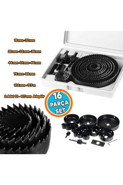 NZB (16 Parça) Ahşap Panç Seti Duvar Buat Alçıpan Kartonpiyer Delme Adaptör T...