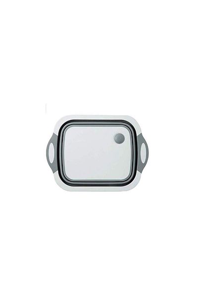 SIKS ® 3-in-1 Multifunctional Bowl, Chopper, Storage Basket, Washing Bowl, Plastic, Sct01, Gray