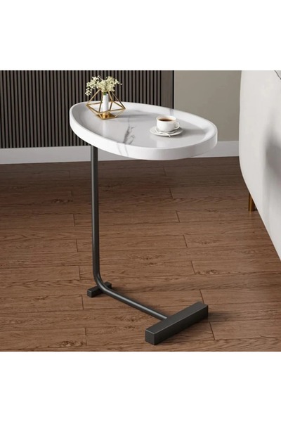 rexa modern C-shaped side table