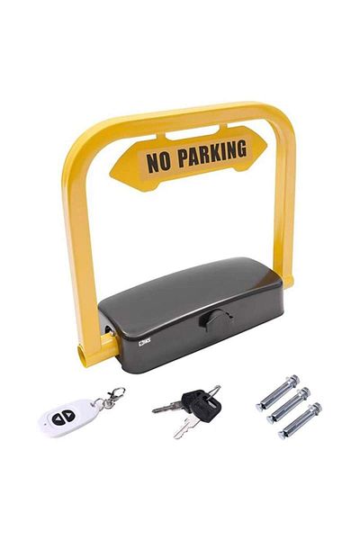 SIKS Automatic Parking Blocker, Remote Control, Key & Remote Control Included, Rechargeable Battery