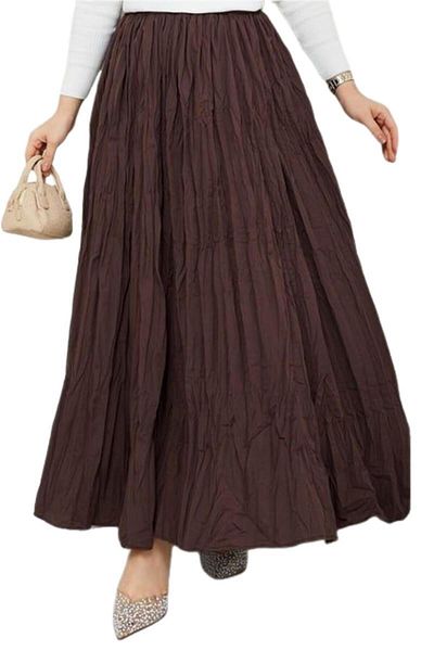 BAGLAN Women's Ayrobin Kıraş Skirt Elastic Bgl-St04350