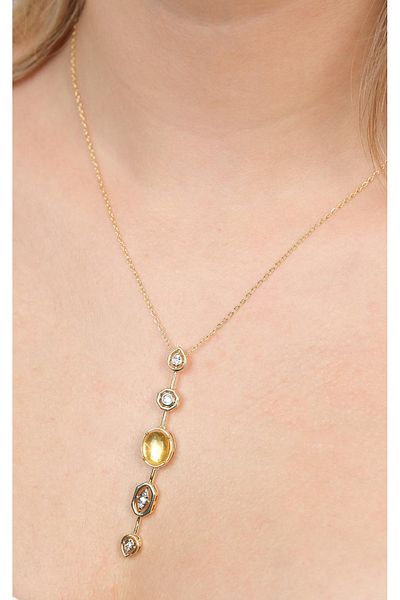 Jack Ferrero Gold Steel Women's Necklace (316L Steel)