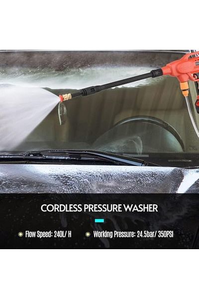 Hi Max Cordless Pressure Washer 21V 350 PSI Portable Battery-Operated Cleaner