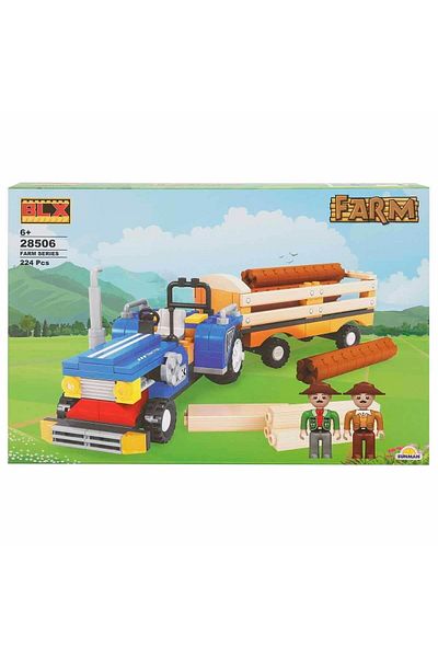 sunman oyuncak Blx Farm Tractor with Trailer 28506