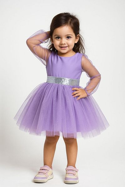MİNYON BABY Girl's Back Detailed Evening Dress Wedding Party Dress