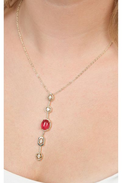 Jack Ferrero Gold Steel Women's Necklace (316L Steel)