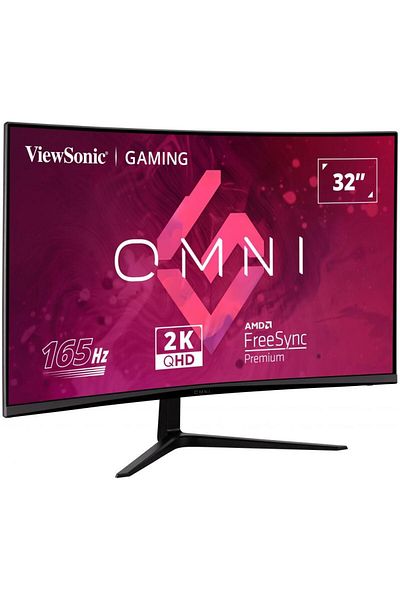 ViewSonic ViewSonic Gaming Curved LED Monitor 32" QHD 165Hz 1ms VA Panel, HDMI, DP - Black