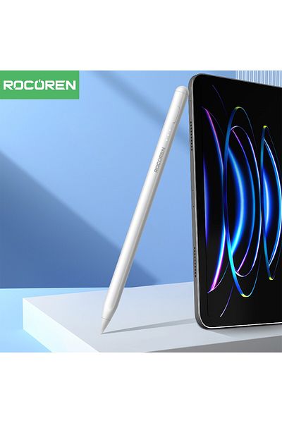 Rocoren Stylus iPad Compatible Palm Red Magnetic Tilt Sensitive Writing and Drawing Pen