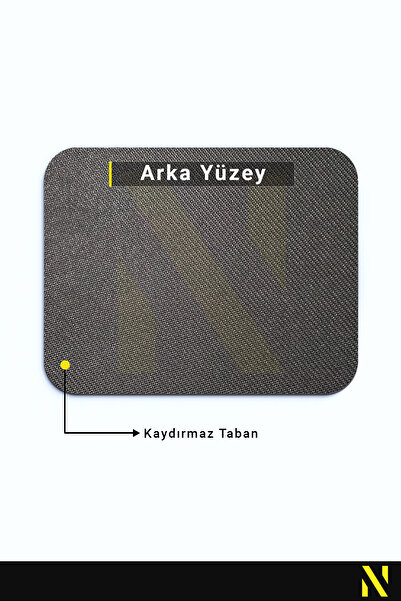 nilizma Forever Poor цветна подложка за мишка с мотиви - 23 cm x 19 cm - подложка за мишка с неплъзгаща се основа за дома и офиса