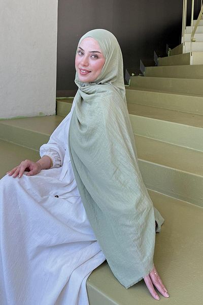 lamelif Organic Premium Shawl Mint Green