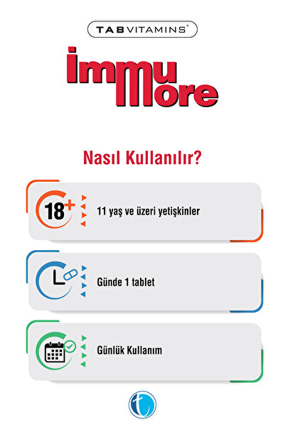 Tabvitamins Immumore – Beta Glukan, Kara Mürver & Propolis Takviye Edici Gıda