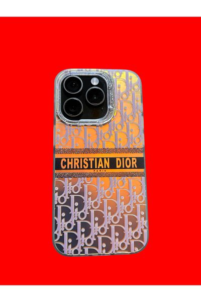 Christian Dior Carcasă de telefon compatibilă cu iPhone 15, culoarea Chameleon