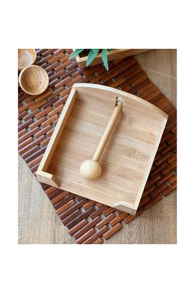 Alp in Alpes Natural Bamboo Wooden Napkin Holder