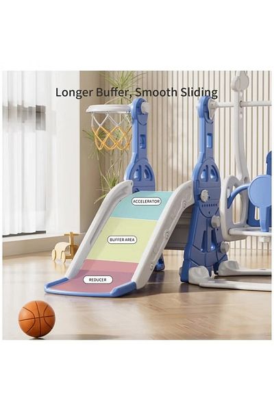 FULLJOY Children's slide with swing and basketball 140*122*98 cm FJY-09