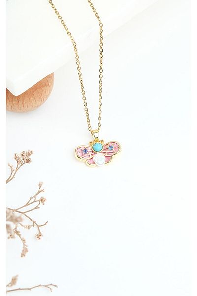 Jack Ferrero Gold Steel Women's Necklace (316L Steel)
