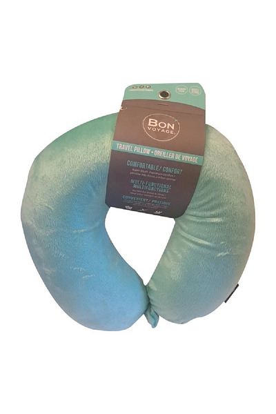 bon voyage Memory Foam Cushioned Multi-Functional Travel Neck Pillow Mint