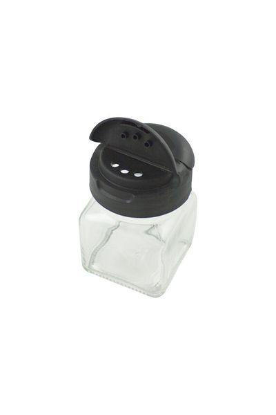AzHome Spice jar, glass, 120 ml, plastic lid with double dispenser