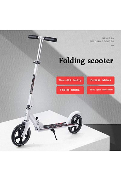Saharaz Scooter,Kick Scooter, with 3 Adjustment Levels Handlebar, Aluminum Alloy, Bearing capacity 150kg