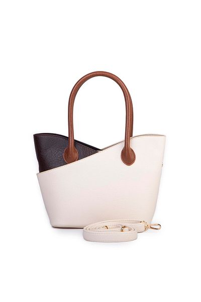 Nas Bag Geantă de mână și de umăr pentru femei Premium Series Crem Brown Tan Victoria