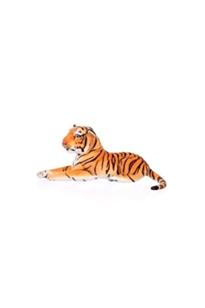 OEM Plush tiger, textile, 36cm, Black/Orange