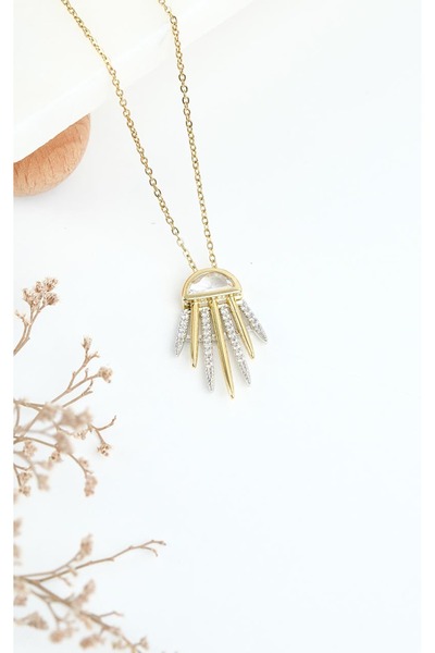 Jack Ferrero GOLD ÇELİK KADIN KOLYE (316L ÇELİK)