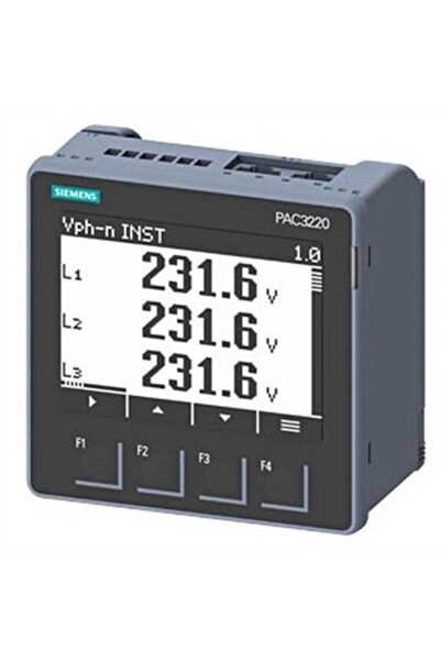 Siemens 7Km3220-1Ba01-1Ea0 Sentron Pac3220 Enerji Analizörü (22-65V Dc /- )