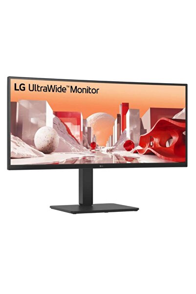 LG Monitor LED IPS UWQHD curbat de 34", HDMI, DisplayPort, difuzor, negru