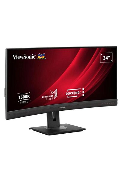 ViewSonic Monitor LED curbat VA de 34", UWQHD, HDMI/DP, 100Hz, 5ms, negru