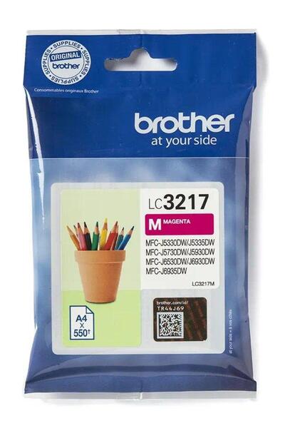 Brother Cartus cerneala Brother LC3217M, 550 pagini (Magneta)