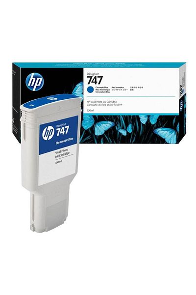 HP HP 747 Ink Cartridge, 300 ml (Crystal Blue)