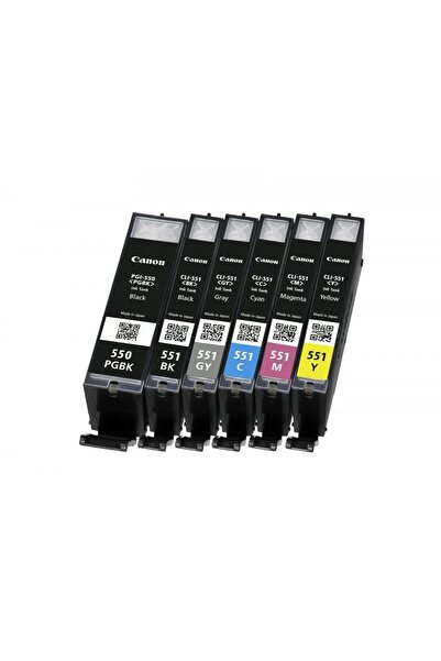 Canon Комплект от 6 касети Canon PGI-550 + CLI-551 (многоцветни)