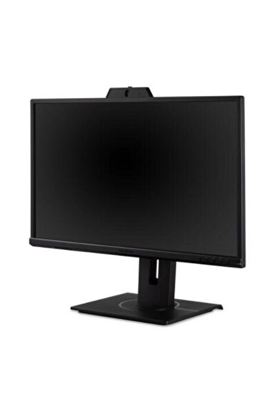 ViewSonic 23.8" IPS LED Monitor, Full HD, HDMI/DP/VGA, Integrated Speakers, Webcam, Pivot, Black