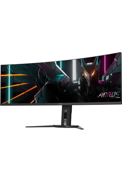 Gigabyte Monitor de gaming OLED Gigabyte de 49", DQHD, 144Hz, curbat, 0.03ms, HDMI/DP, negru