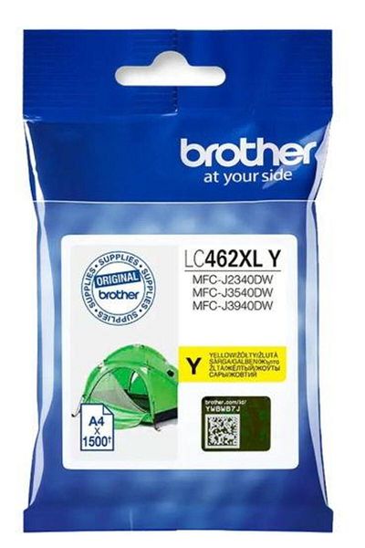 Brother Cartus cerneala Brother LC462XLY acoperire 1500 pagini (Galben)