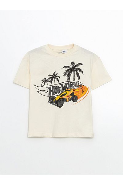 LC Waikiki Standard Pattern 100% Cotton Combed Fabric Licensed Boys T-Shirt and Shorts 2-Piece Set