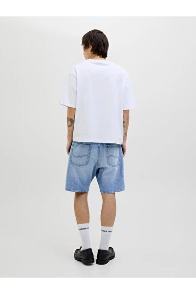 Jack & Jones Jack & Jones Erkek Jjıtony Rahat Kesim Mavi Jean Şort - 12269533