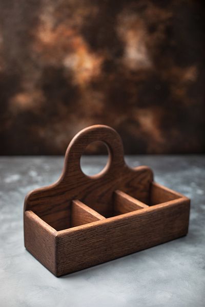 Esci Design Wooden Tea Bag Stand - Tea Bag Box - Multi-Purpose Organizer - Storage Box - Makeup Organizer