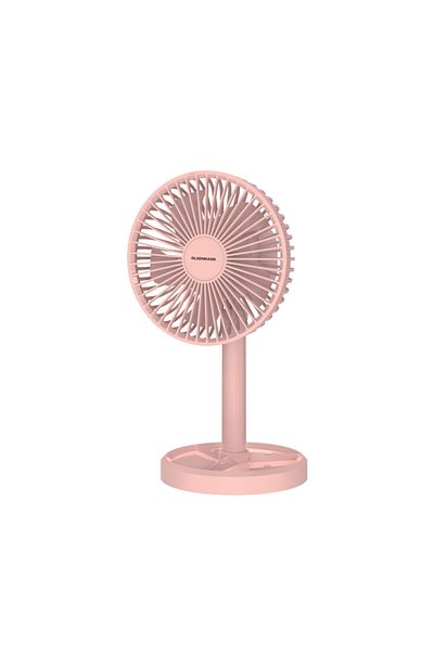 Olsenmark 6” Rechargeable Rotary Fan – 3 Speeds & 8-Hour Runtime for Home or Office