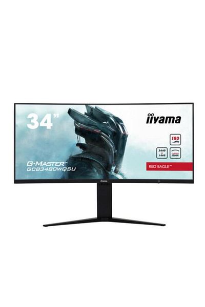 IIYAMA Monitor de gaming curbat VA LED de 34", UWQHD, 180Hz, Red Eagle, HDR, FreeSync