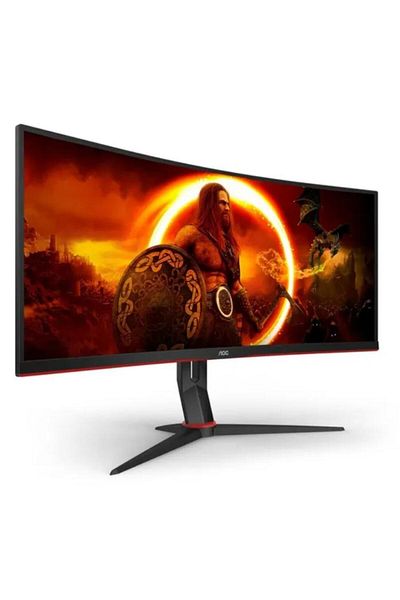 Aoc Monitor de gaming curbat AOC CU34G2XP/BK de 34", UWQHD, 180Hz, 1ms, LED VA, HDMI/DisplayPort, Negru