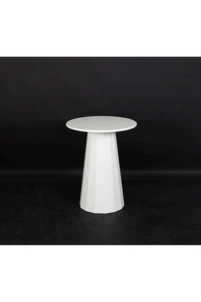 rexa White, modern, and contemporary-style side table