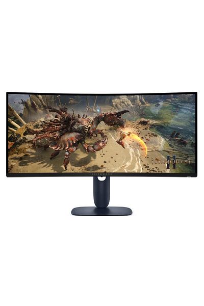 Dell Monitor curbat pentru gaming Dell Alienware de 34”, WQHD, 180Hz, 1ms, panou VA, HDMI, DP, negru