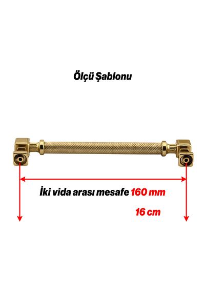Badem10 Mâner din metal auriu cu model 160 mm Sertar de mobilier Dulap de bucătărie Dulap Mânere moderne pentru uși