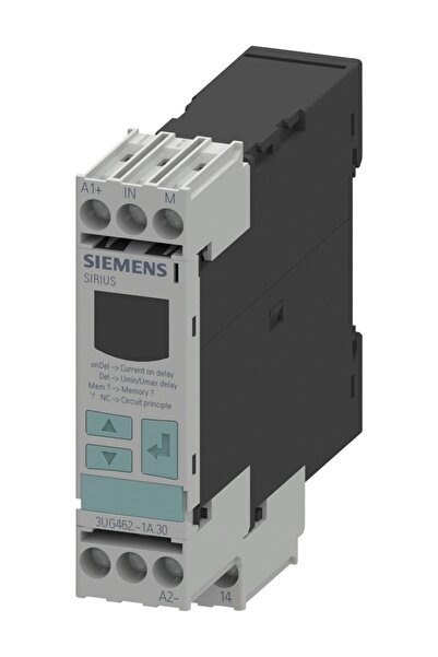 Siemens 3UG4622-1AW30 3Ug Düşük/Yüksek Akım İzleme Rölesi 1Co Contact